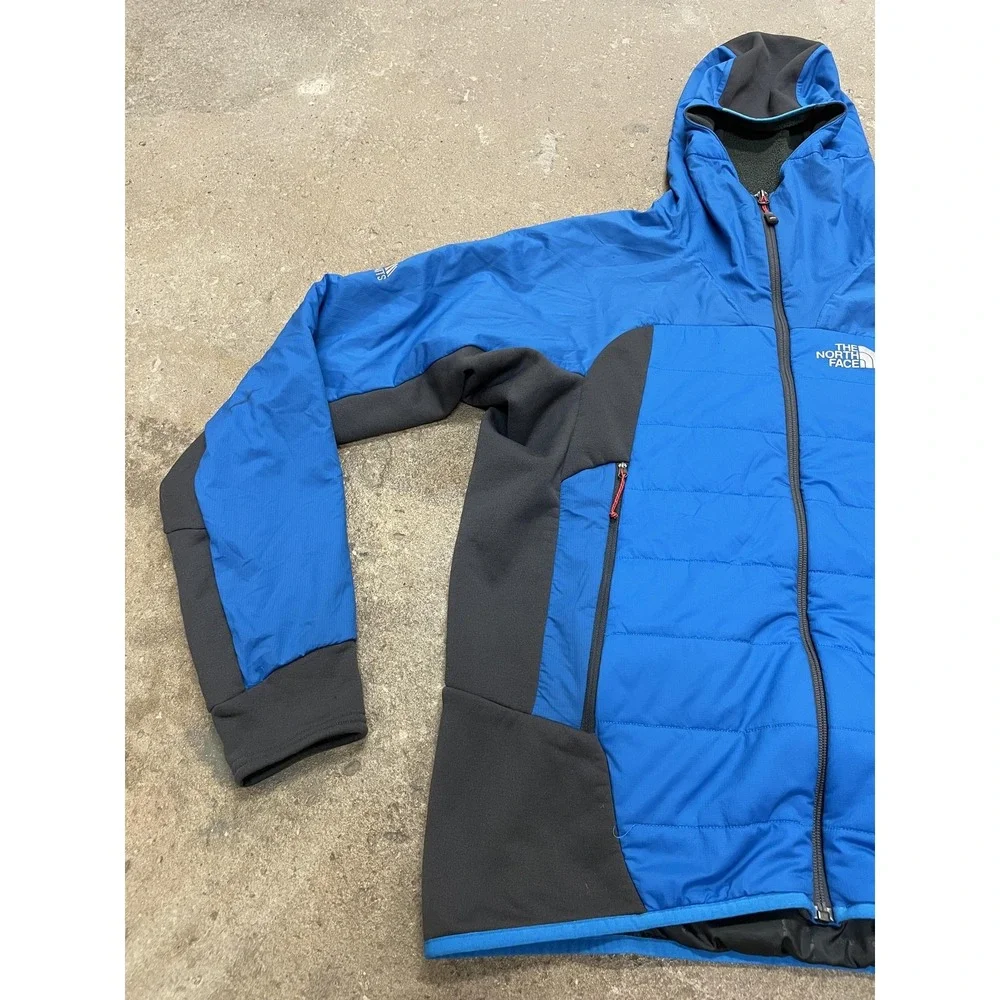 The North Face Jacket Mens Large Blue Black Summit Series‎ Seven Summits Hooded
